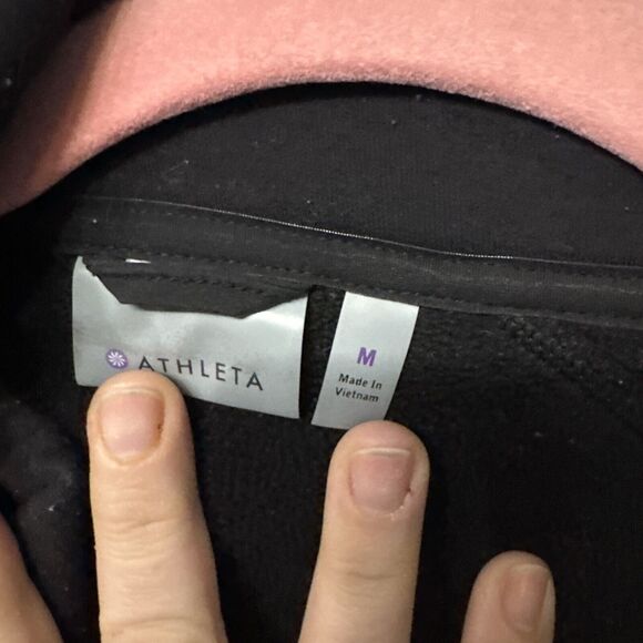 Athleta Black Hooded Jacket - Picture 2 of 7